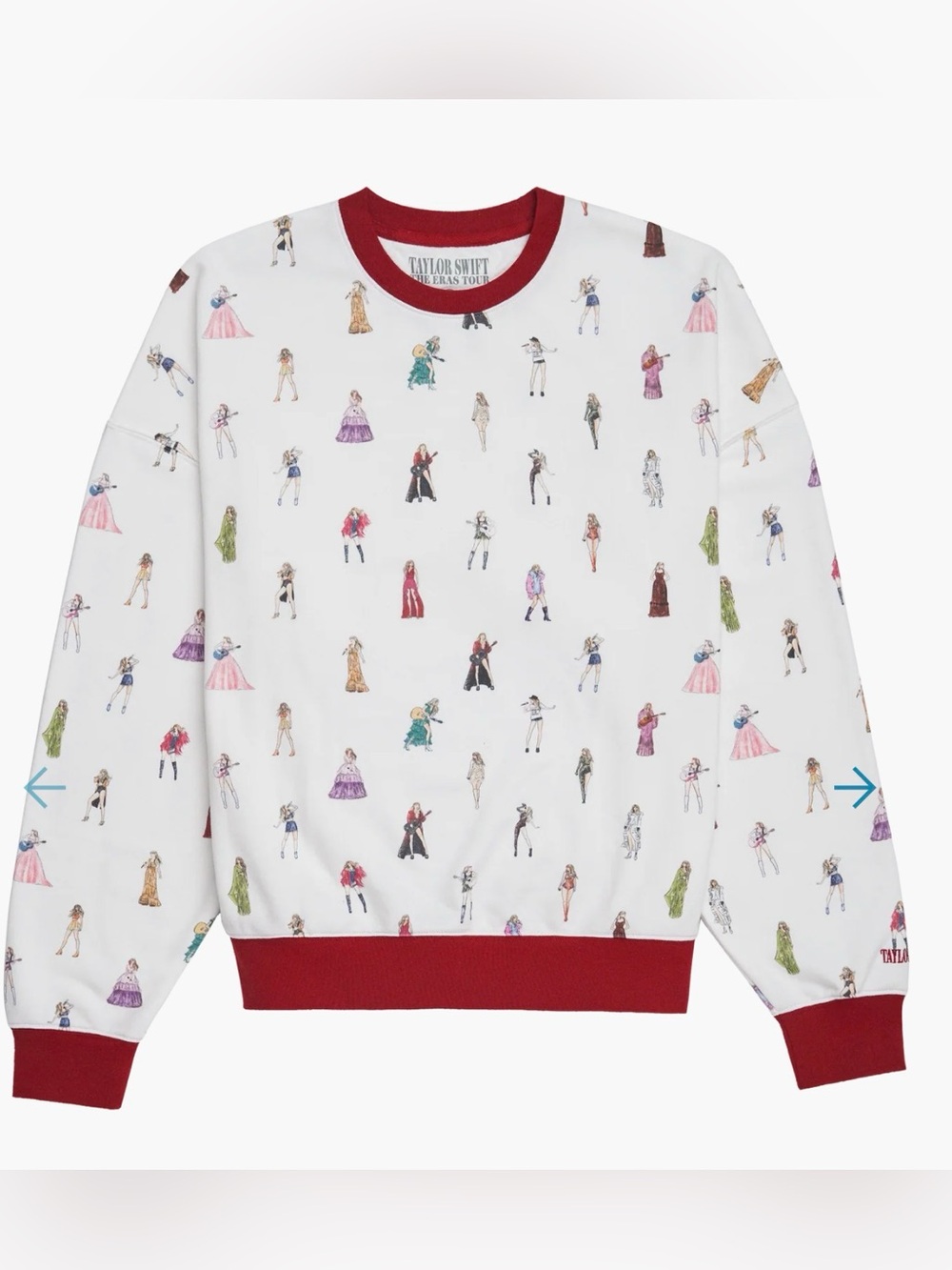 TAYLOR SWIFT |THE ERAS CREWNECK SWEATSHIRT |Official Taylor Swift |NEW| Sold Out